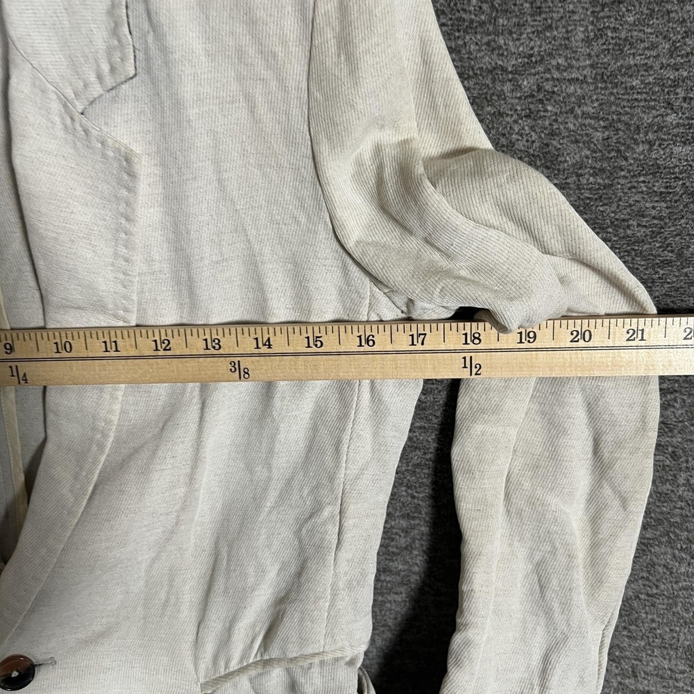 Billy Reid Blazer Mens XS White Linen Viscose One Button Sport Coat Made Italy‎ - Picture 10 of 13